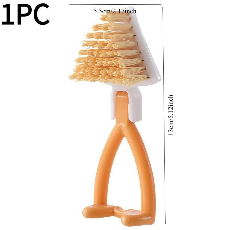 1PC gap cleaning brush triangle brush foldable kitchen drain rack net basket stove bathroom drain cleaning