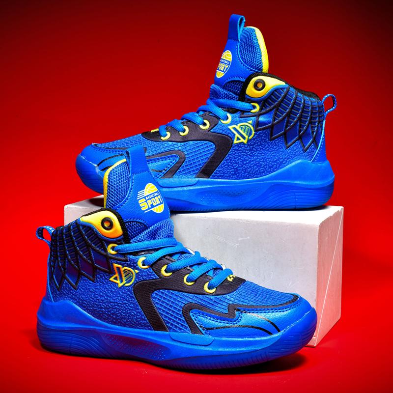 

31-40 Childrens Sports Shoe Mesh Breathable Children s Basketball Shoes Student Sports Shoes 40 королівський синій колір
