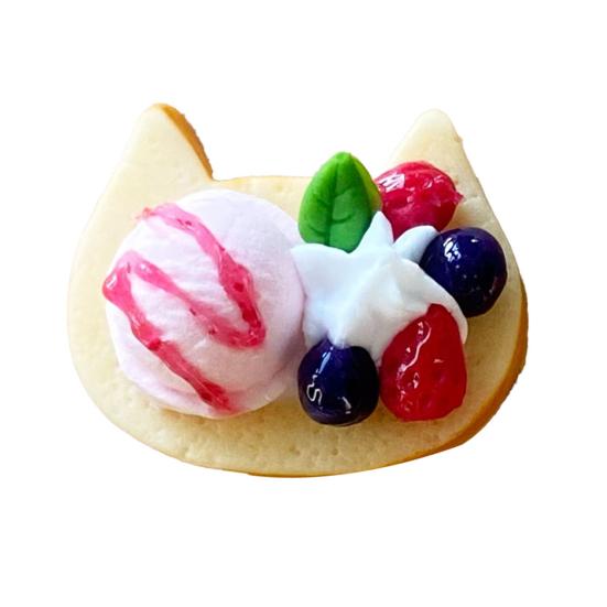 

Yousheng Миниатюрный тост с мороженым Мини-десерт Модель Глиняная Имитация Миниатюрной Игрушечная Еда Для Кукол 1/6 или 1/12 Мини-Дом Декор Strawberry