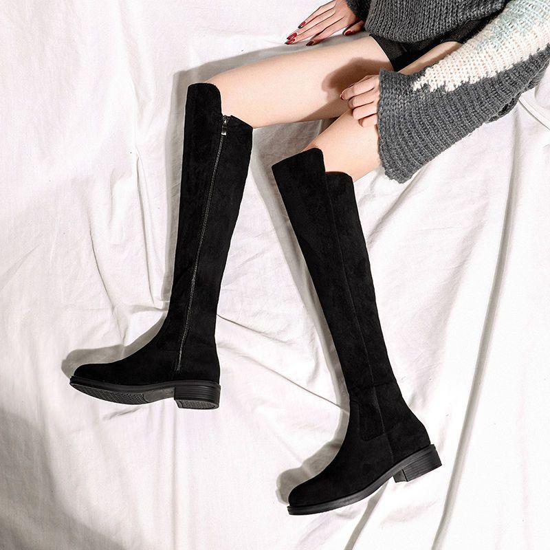 Boots women s boots new small boots women s inner tube suede flat over knee boots spring and autumn boots 34 9648₽