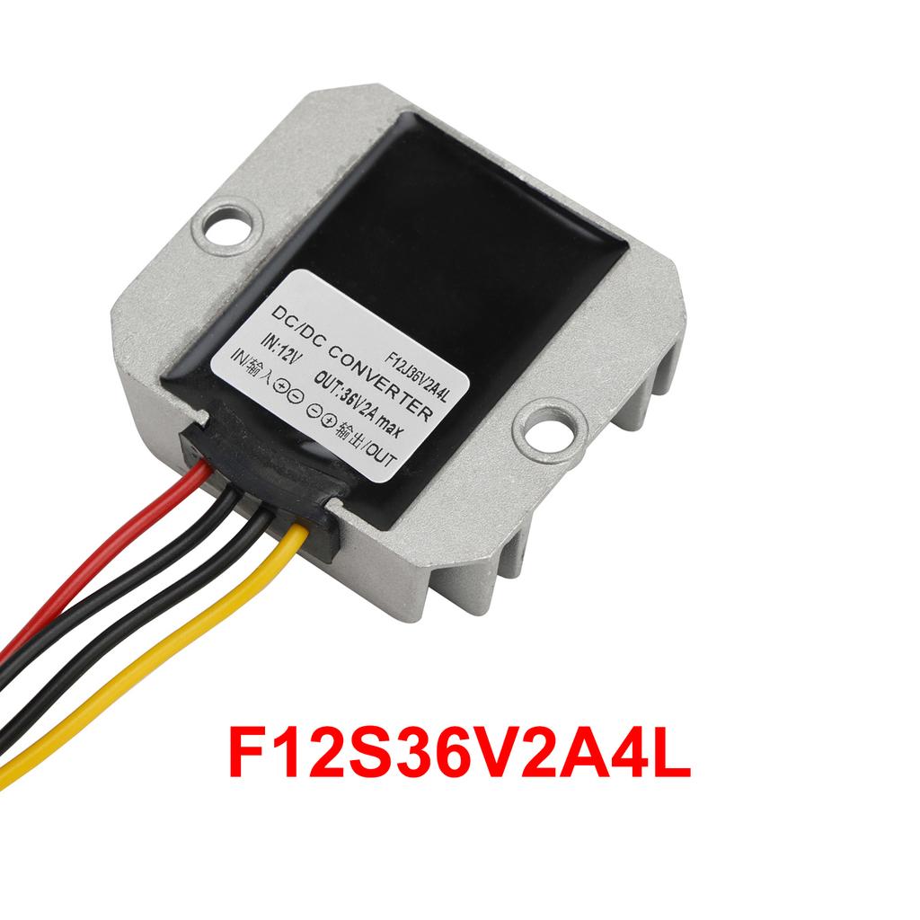 Waterproof DC/DC Converter Regulator 12V Step Up To 36V 2A 72W