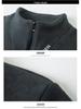 Men's Mid-Age Versatile Plus Velvet Hoodie - Cross2025 Autumn/Winter Pullover with Zipper Collar
