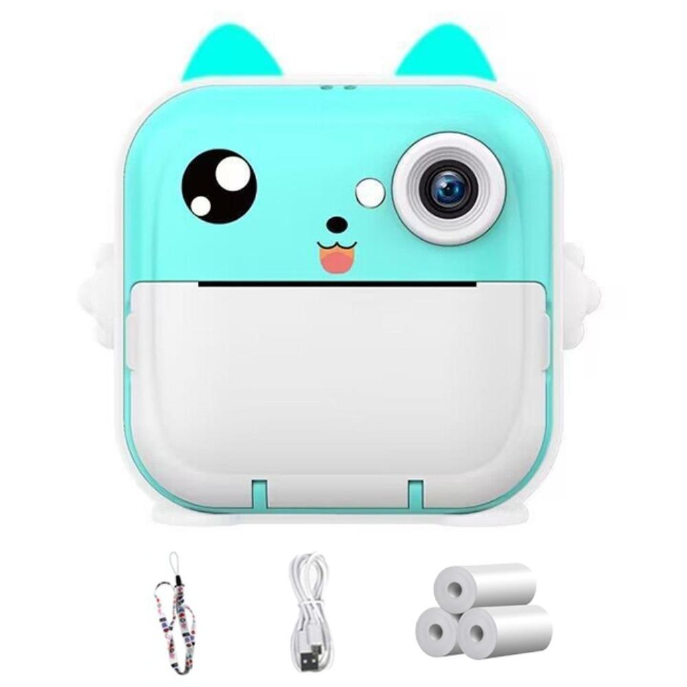 

1080P Цифровая камера Игрушки Моментальная печать Детская камера Игрушка Игрушки для фотосъемки на открытом воздухе Детские подарки Green No Card