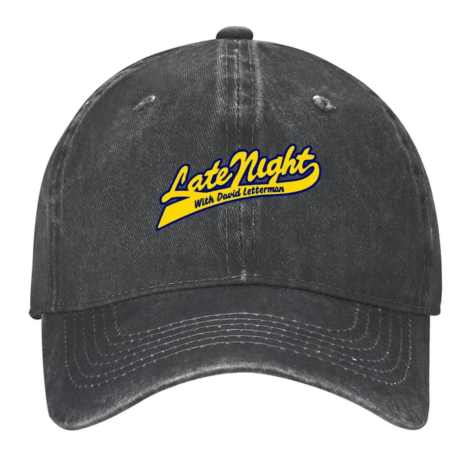 Late Talk Show Logo Baseball Cap winter hats for men Kids Hat Mountaineering Rugby For Girls Men s промывают черный