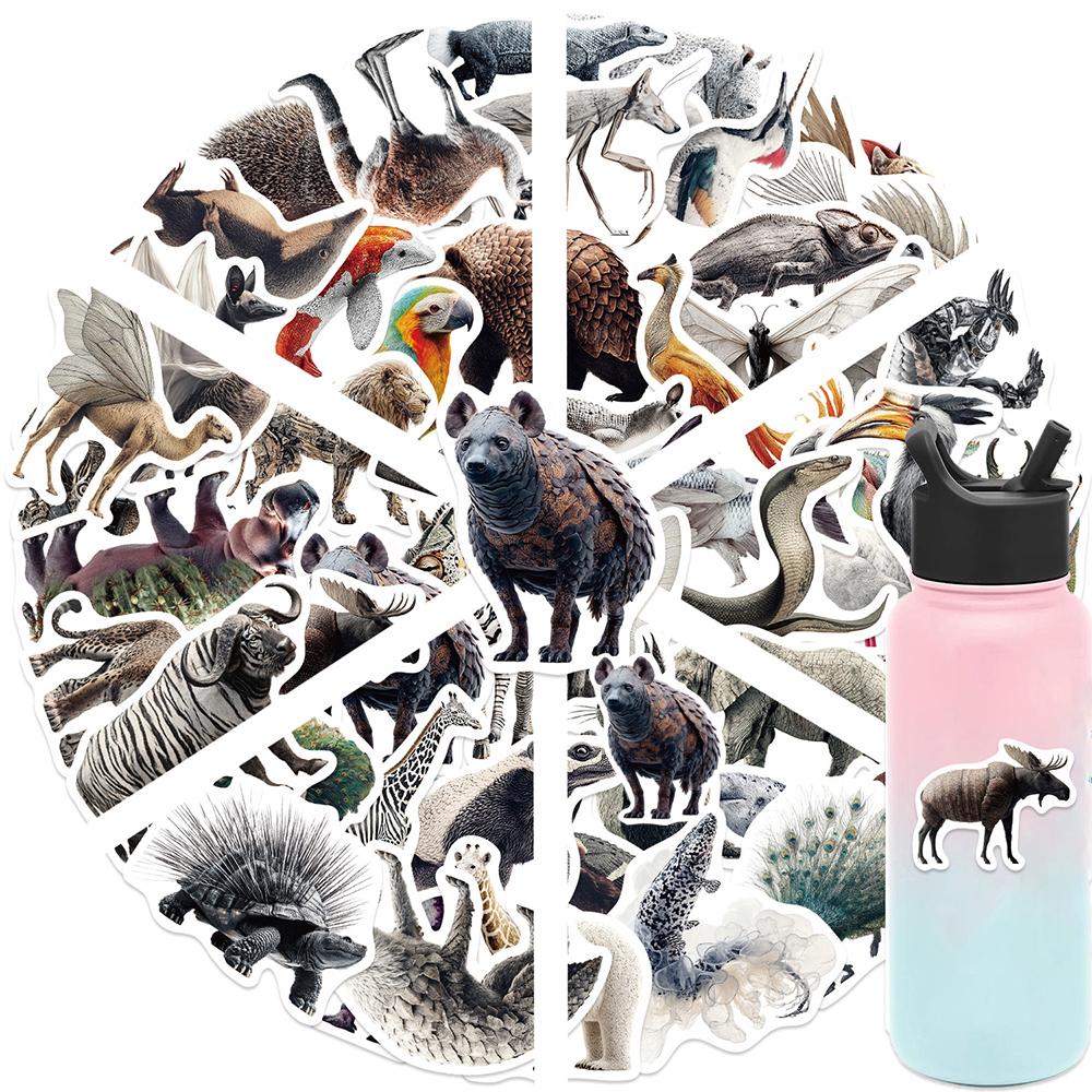 10/30/50pcs Funny Abstract Animal Stickers Zebra Phantom Graffiti Decal Stationery Phone Helmet Car DIY Cool Cartoon Sticker Toy