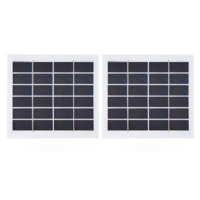 2 Pcs Portable Solar Panel 2W 6V Mini Solar Cells High Conversion Efficiency for Household Lighting