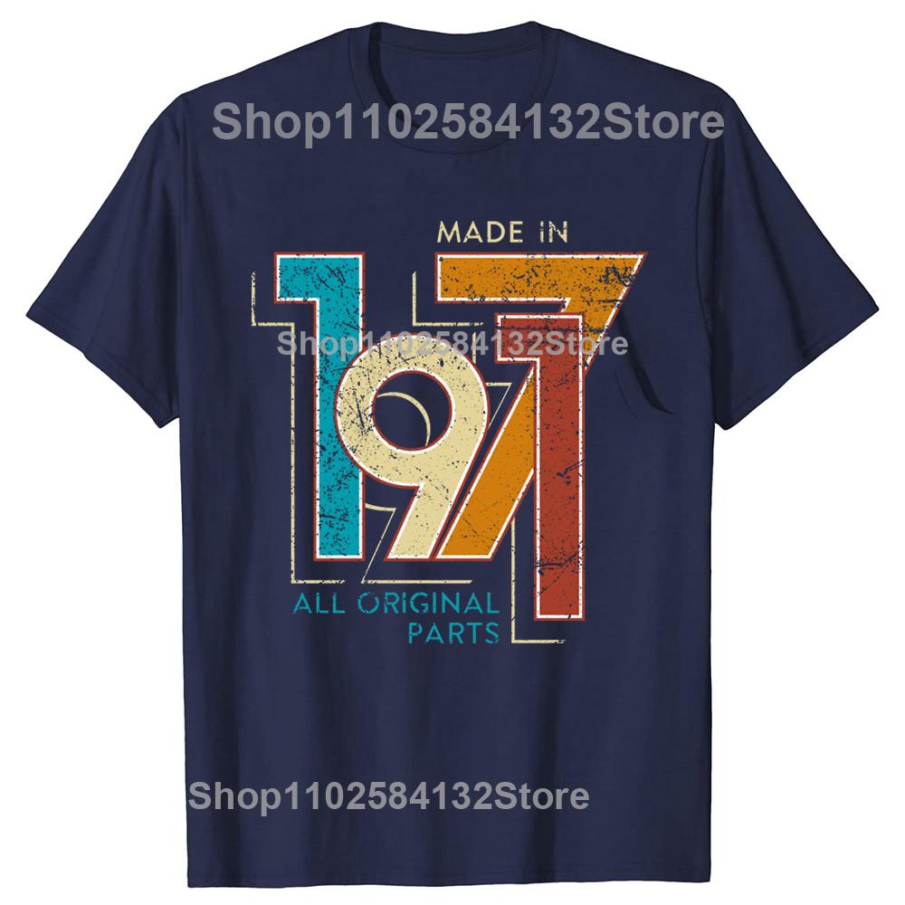 Male Limited Edition Made In 1971 Vintage TShirt Streetwear 54th Birthday Gift Tshirt Short Sleeve Cool T Shirt Cotton Tee Tops