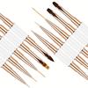 5Pcs Nail Art Brushes Set Double-Ended Professional Gel Polish Nail Art Design Painting Tools for Nail Salon Home DIY