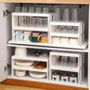 Cabinet Cup Storage Rack Stackable Glass Cup Drying Rack Plastic Layered Organizer Shelf Kitchen Storage Organization