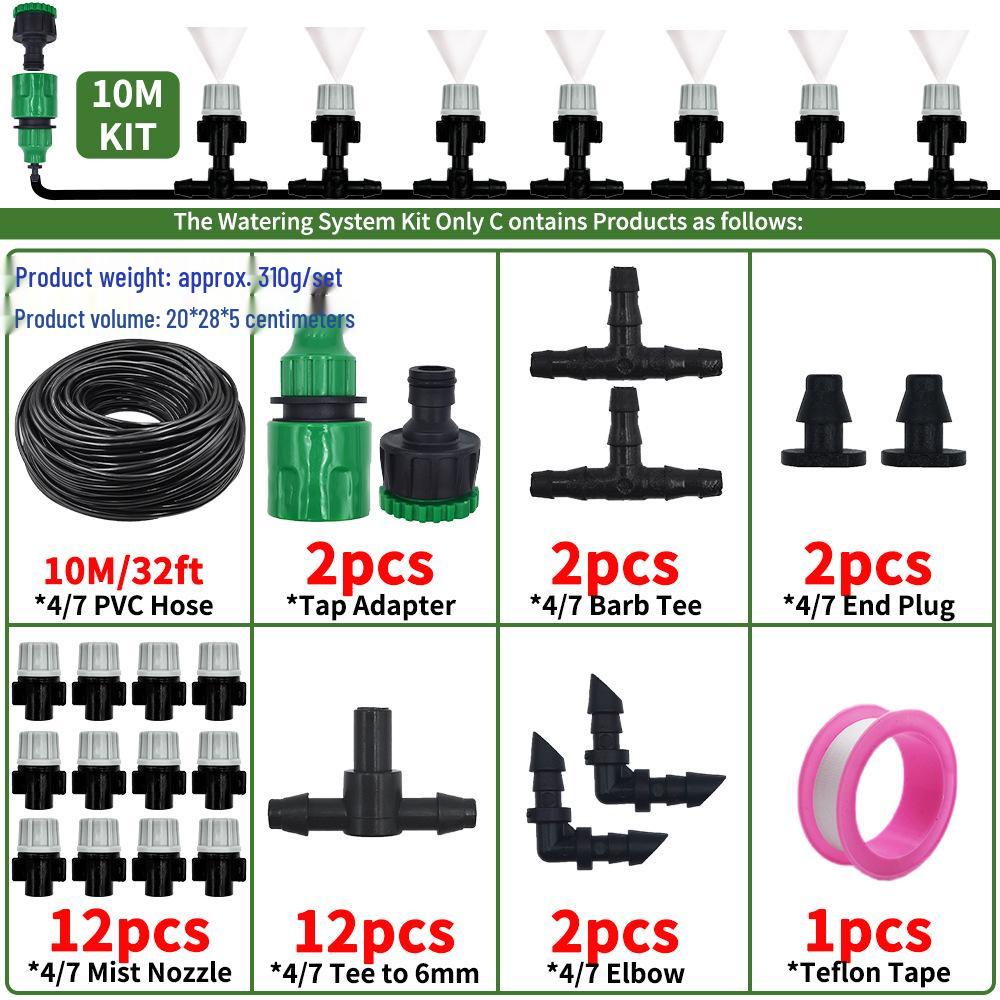 Automatic Gray Sprinkler & Cooling Spray System for Flower Pots
