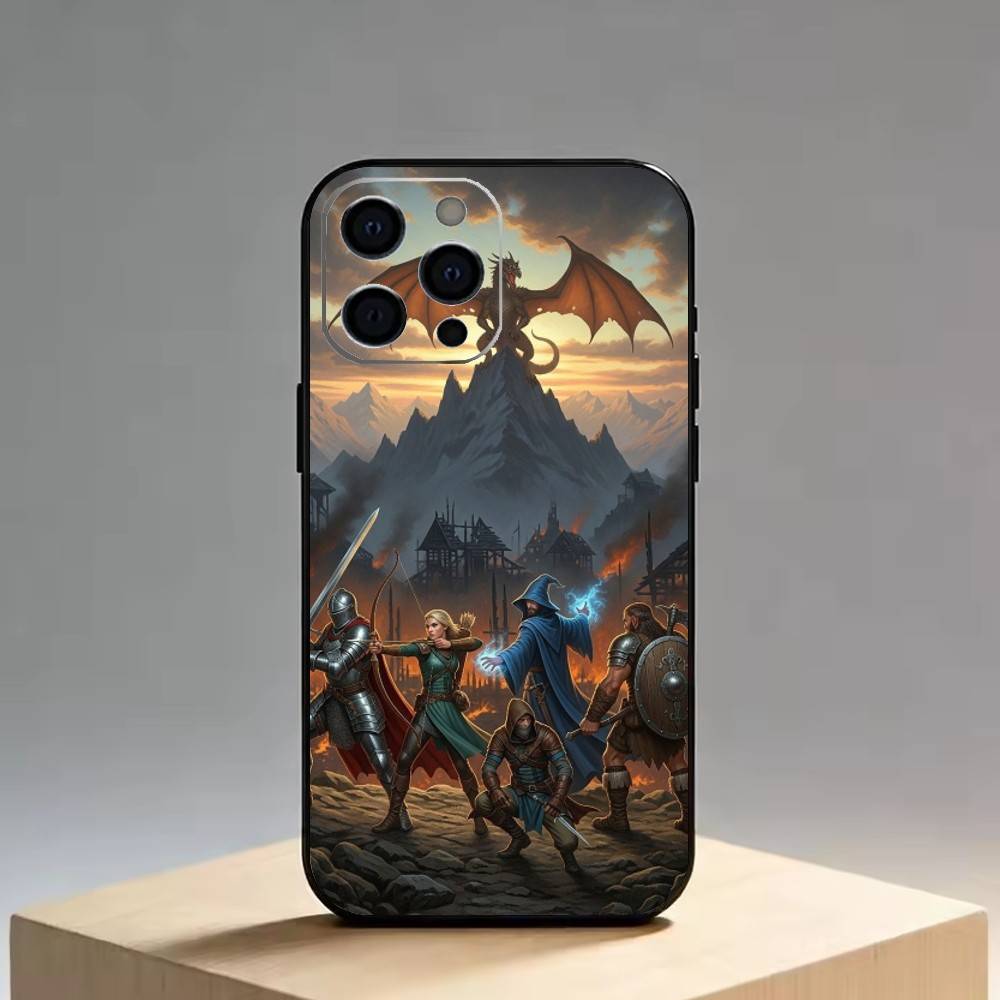 Pathfinder Kingmaker   Funda de Teléfono Para iPhone 17, 16,15,14,13,12,11 Plus,Pro Max, Otros Cubierta Blanda Negra