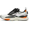 Athletics Trendy Textile, Synthetic Leather Low Top Marathon Running Shoes Men's White Black Orange A12M132208FWB
