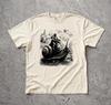 Vintage Snail Knight Graphic T-Shirt, Medieval Renaissance Whimsical Animal Top
