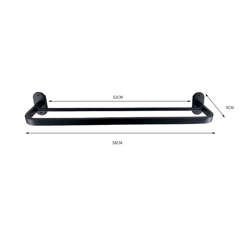 OIMG Stainless Steel Double Towel Rack