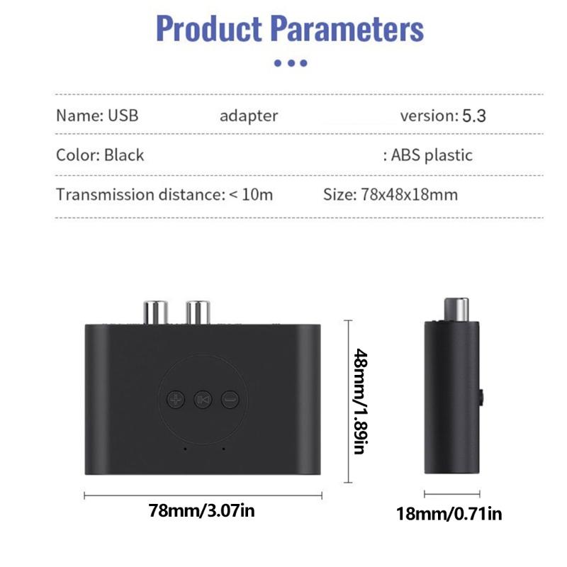 Bluetooth-kompatibler 5.3 Musikempfänger Mit USB-Wiedergabe Und Doppeltem Stereoausgang Für Auto- und Heim-Stereoanlagen