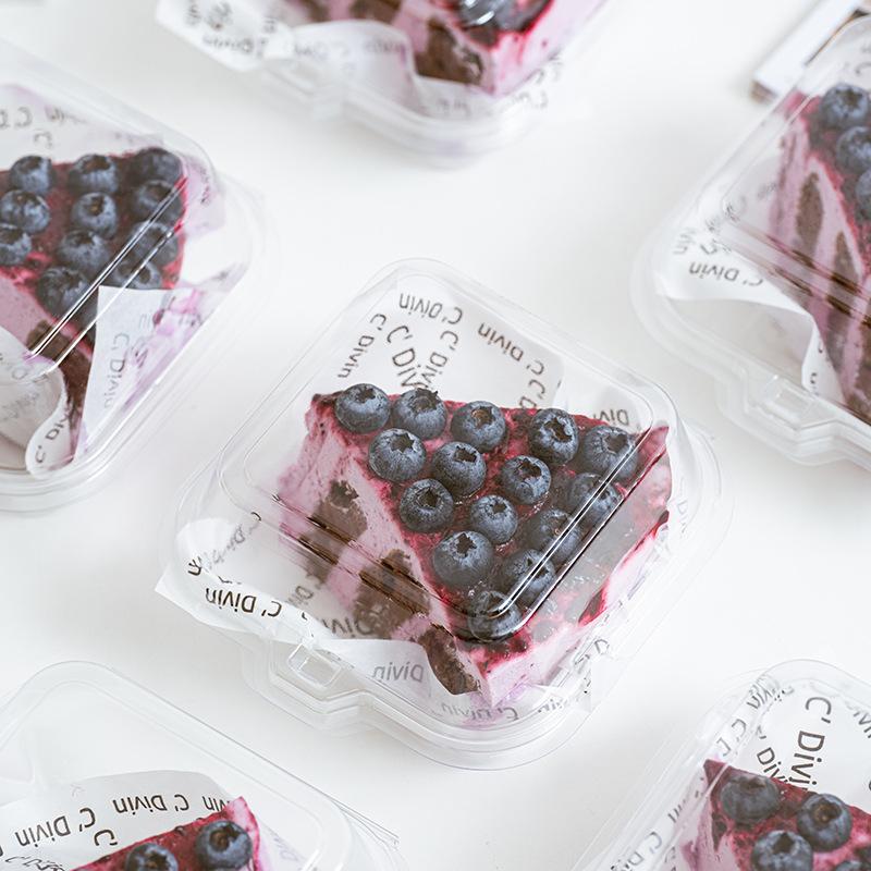 10/50Pcs Clear Pet Bento Cake Box Container Tiramisu Dessert Disposable Plastic Cake Box Party Wedding Christmas Restaurant
