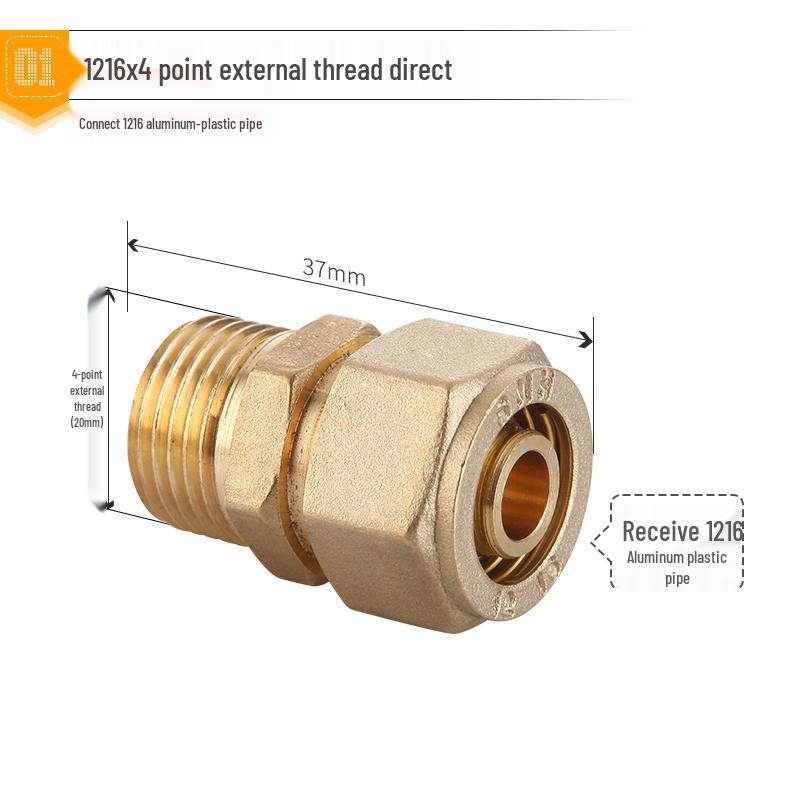 Solar-Warmwasserbereiter Aluminium-Kunststoff-Rohrverschraubungen mit Kupferverbindungen und Gewinde-Winkel-, T-Stück- und Geradverbindern