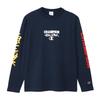 Pánské tričko s dlouhým rukávem Champion Long Sleeve Long Crew s grafickým logem, námořnická modř, rukáv, výstřih, 100% bavlna, potisk, základní, C3-Z411