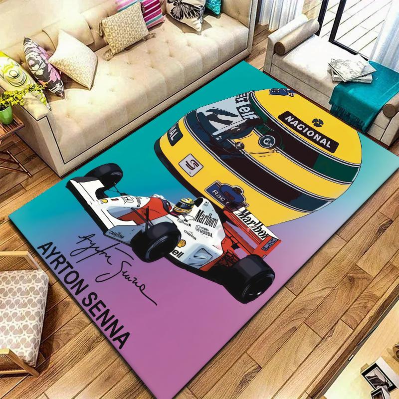 Ayrton Senna Carpet Rug for Living Room Bedroom Home Sofa Decoration,Kids play Nonslip Floor Mat