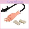 Manicure Practice Hand With Arm Silicone Bending Nail Art Tool For Nail Technician Training