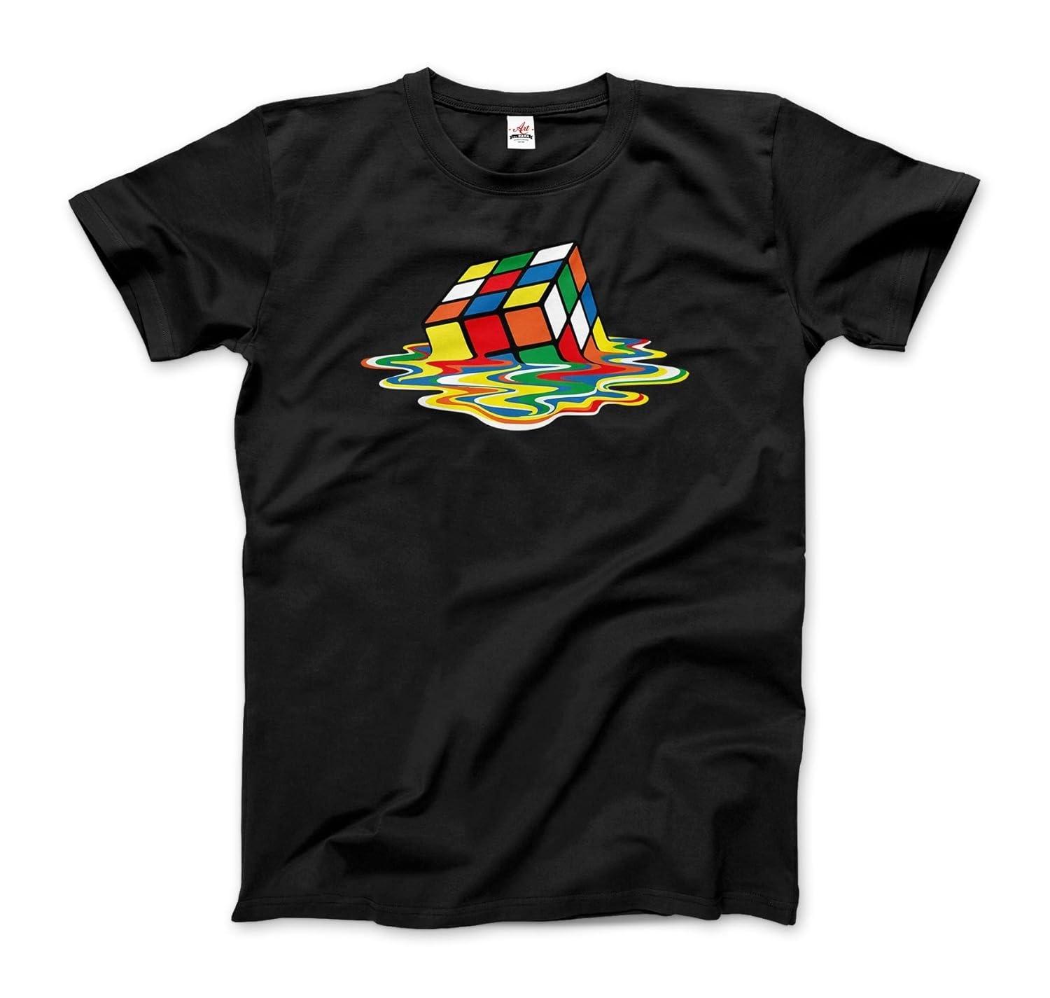 Melting Cube T-Shirt Adults Kids Short Long Sleeve XXXXXL чёрный 1630₽