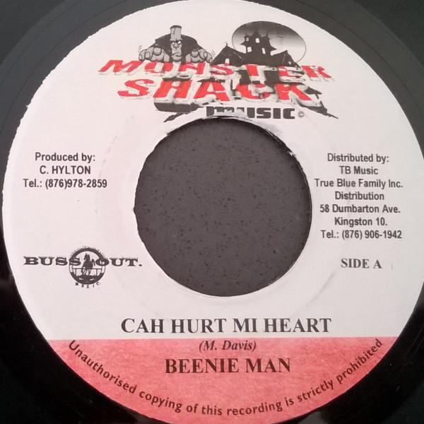 

7inch Record BEENIE MAN - Cah Hurt Mi Heart NONE Monster Shack M Jamaica Reggae, Ska & Dub Used