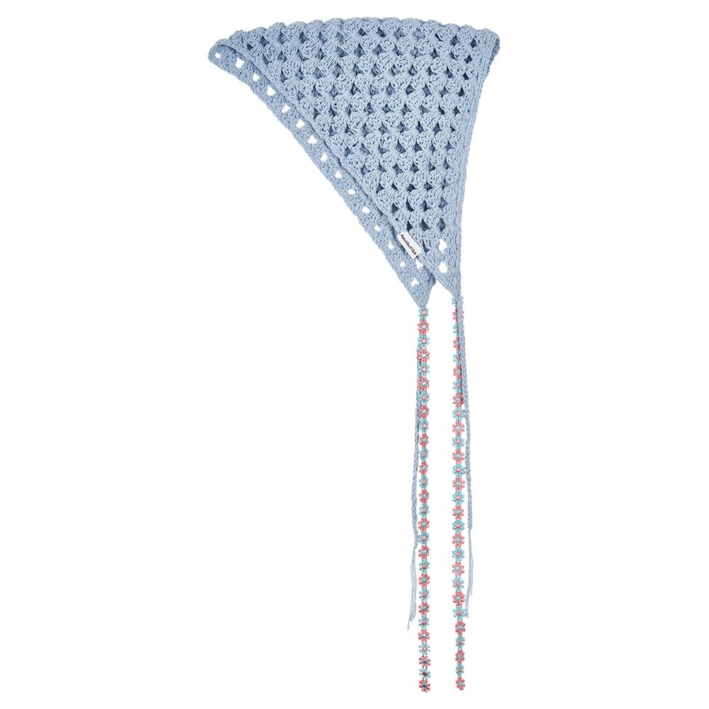 NAKED SURF CLUB Flower Crochet Bonnet (Sky Blue)