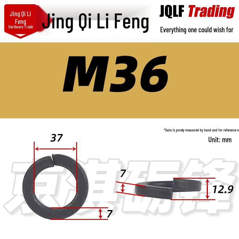 High-Strength Blackened Spring Washer M3-M64 GB93