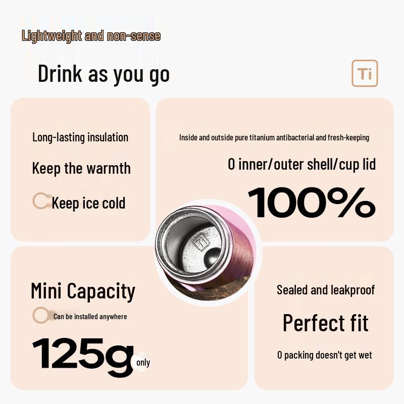 RevoMax 200ml Stainless Steel Vacuum Insulated Travel Mug