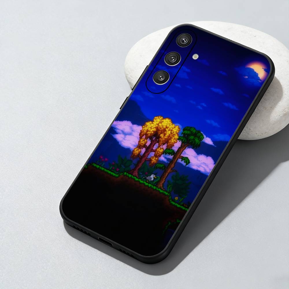 

TR GAME T-Terraria Printed Phone Case For Samsung Galaxy A73,A72,A71,A70,A52,A51 Others Soft Black Cover Samsung a72