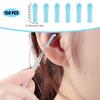 NICENEEDED 150 Pcs Ear Cleaner Replacement Tips, Silicone Ear Spoon Replacement Tip Covers, Otoscope Earwax Cleaning Replacement Accessory Pick Ear