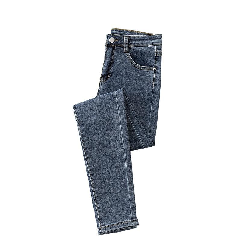 Blugi cu talie înaltă pentru femei Slim pentru primăvară și vară Strâmți și elastici Pantaloni creion crop
