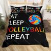 Volleyball Sport Bettwäsche Set Sport Thema Bettbezug King Queen Aquarell Volleyball Bettbezug Ball Spiel Quilt Abdeckung