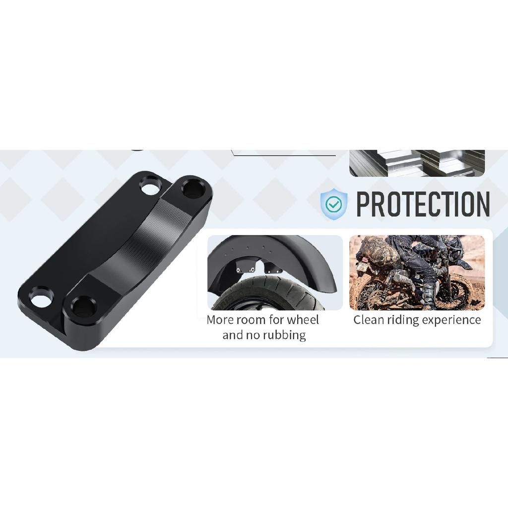 Front Fender Spacer Bracket Relocator Kit for Harley 1993-2013 Touring Road King Road Glide Street Electra Glide 21" Wheel