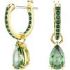 Swarovski Attract Collection Crystal Earrings Unisex earrings Green 5723564