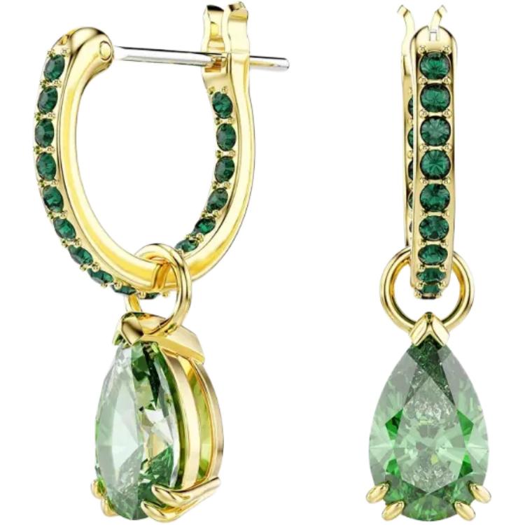 Swarovski Attract Collection Crystal Earrings Unisex earrings Green 5723564
