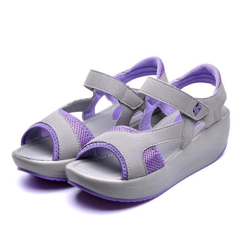 2025 Summer Women Shoes Mesh Fish Platform Sandals Women's Open Toe Wedge Sandals Ladies Light Casual Shoes