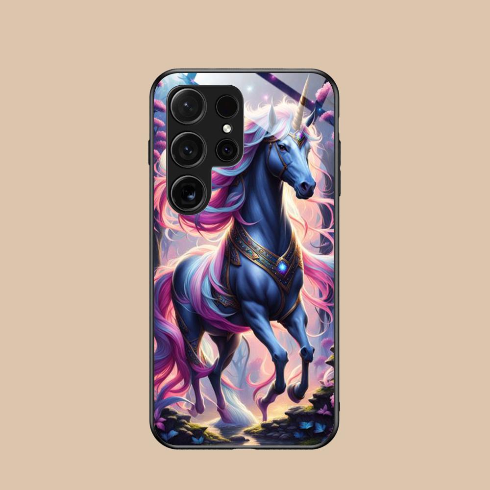 

Fantasy Unicorn Mobile Phone Case for Samsung Galaxy S26 S25 S24 S23 S22 S21 S20 Note20 Plus FE Ultra Glass Colorful Cover Cover Galaxy S26