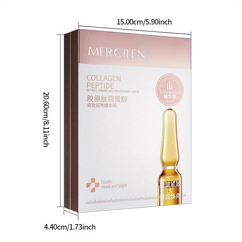 MERCILEN Collagen Retinol Firming Essence 28 Bottles Moisturizing Brightening Serum Firm Skin Improve Elasticity Smooth Fine Lines Travel Gift Set