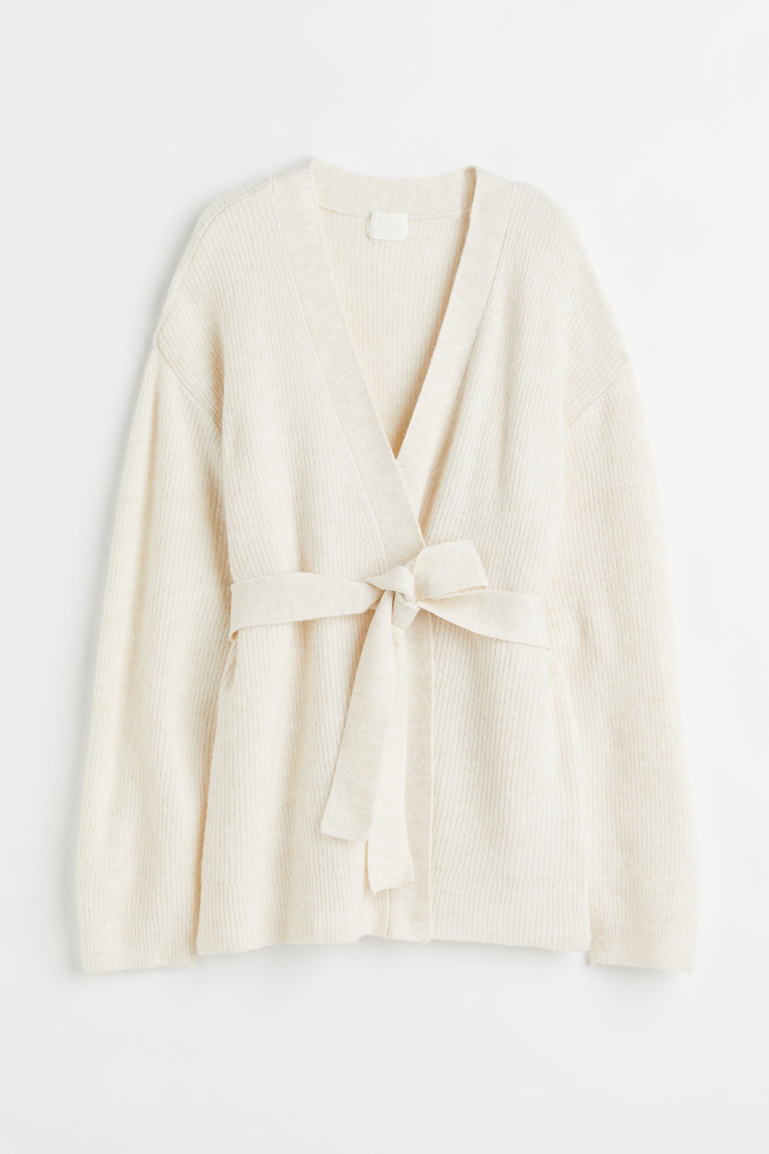 

Tie-belt cardigan