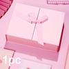 1pc Gift Boxes with Lids Double-door Gift Box with Ribbon Folding Boxes Pull Out Treat Boxes Party Favor Boxes Gift Wrap Box Bridesmaid Proposal Box