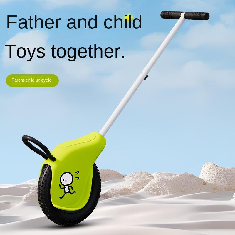 Kids Paternity Outdoor Hillside Beach Unicycle for Mountain Children's Hand Propelled Unicycle with 1Wheel for Ages 5 To 7 Years
