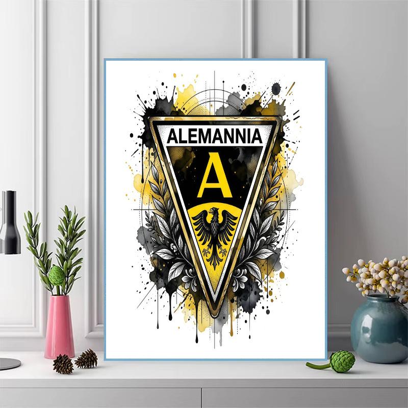 TSV Alemannia Aachen 100% Round Full Drill 5D DIY Diamond Painting Embroidery Cross Stitch Rhinestone Décor