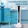 3-Speeds Intelligent 360° Air Circulation Fan Remote Control Low Noise Home Office Standing Fan Adjustable Bladeless Tower Fan
