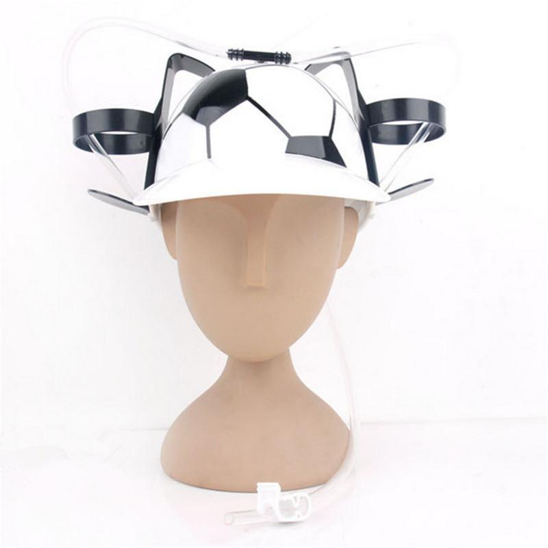 Casco per bevande Bere Birra cola Coke Soda Cappello da minatore Pigramente rilassato Cappello con cannuccia Festa di compleanno Fresco Unico Giocattolo Supporto per accessori Guzzler