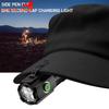 Linterna LED 3 * P35 18350 Mini linterna magnética recargable USB luz IP68 impermeable para senderismo Camping iluminación de Material de aleación