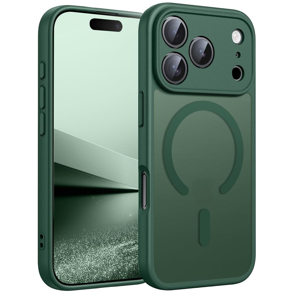 Magnetic Matte Translucent Case For iPhone 17 Air 16 16e 15 14 Plus 13 12 11 Pro Max Phone Magsafe Wireless Charger Hard Cover