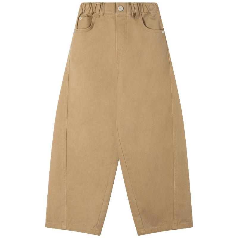 

Джинсы свободного кроя для девочек Mucmukn с вышивкой в виде вафельного щенка таксы 140CM