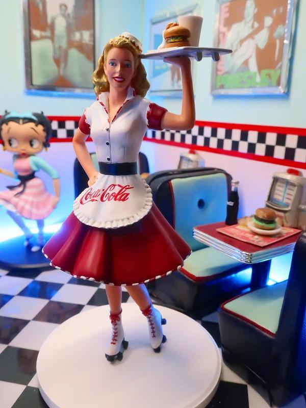 

[USED] Extremely Rare 1950s American Diner Waitress Coca-Cola Painted Finished Figure