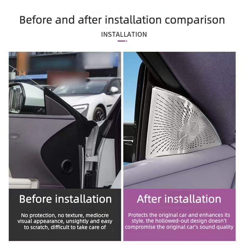 For Avatr 06 Door Front Triangle A-pillar Horn Decoration Protection Cover Dust Cover Modify Accessories